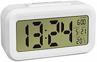 Цифровые часы с будильником TFA Lumio, White