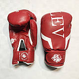 Боксерские перчатки LEV SPORT 6 унций (красные), фото 2