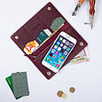 Гаманець шкіряний універсальний на кнопках з відділенням для монет "7 чудес світу", фото 7