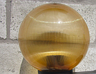 Вуличний світильник парковий куля д. 150мм, база E27 золотий призматичний, фото 4