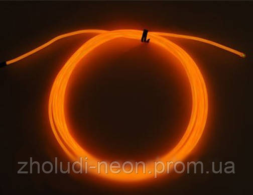 Холодний гнучкий неон жовтогарячий 3-го покоління 2,6 мм, (розич, гурт) - фото 1 - id-p11169548