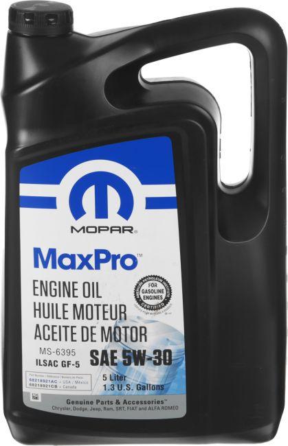 Масло MOPAR MaxPro SAE 5W-30 Engine Oil SP/GF-6A кан. 5л. 68218921AC