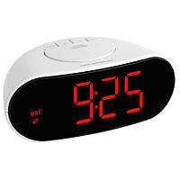 Цифрові годинник з будильником TFA (червона індикація), White