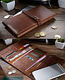 Гаманець шкіряний місткий потрійного складання закривається на кобурний гвинт "Original", фото 8