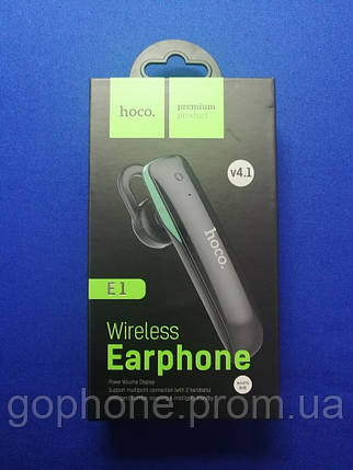 Bluetooth гарнітура Hoco E1 White, фото 2