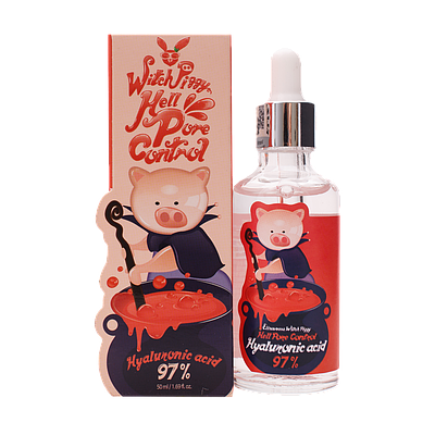 Ампульна сироватка Elizavecca Witch Piggy Hell Pore Control Hyaluronic Acid 97%