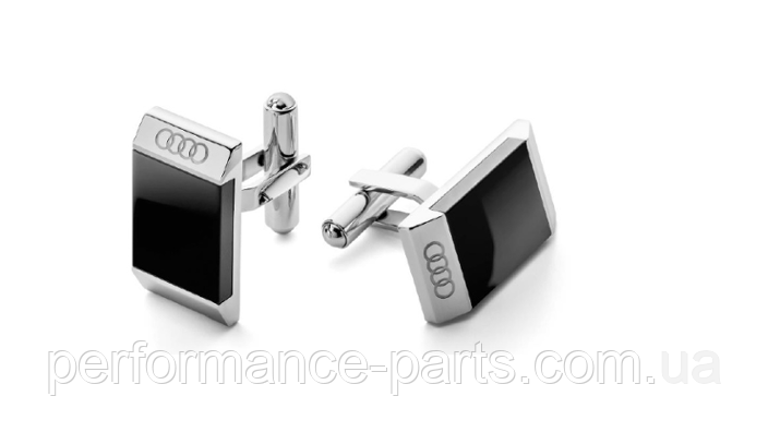 Чоловіча запонка Audi Cuff Links Engraved Audi Rings Stainless Steel Onyx Perfect Gift 3291800200
