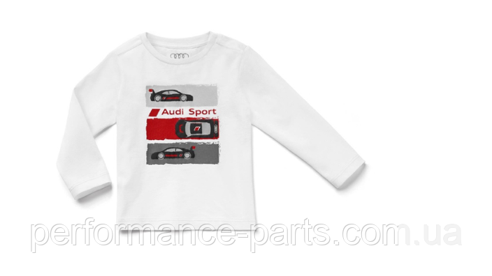 Дитяча футболка з довгим рукавом Audi Sport Longsleeve, Babys, white,3201900701