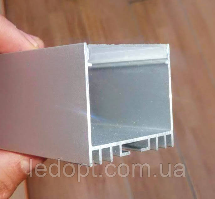 Алюмінієвий профіль накладний для світлодіодної LED стрічки ЛС40 без розсіювача