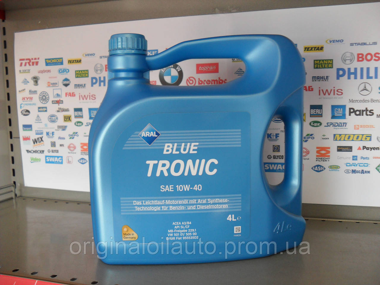 ОРИГІНАЛЬНЕ!!!Моторне масло Aral BlueTronic 10W-40 4л
