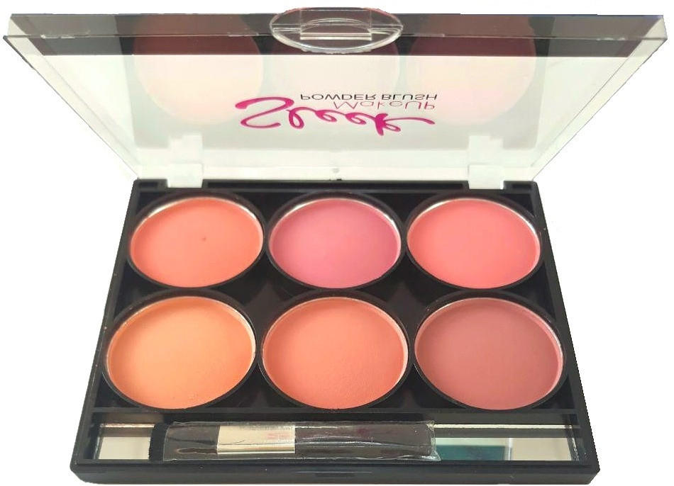 Набір рум'ян і коректорів Sleek Make Up powder blush  (6 відтінків) №03   код.8802