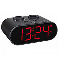 Цифровий годинник з будильником TFA Ellypse, Black