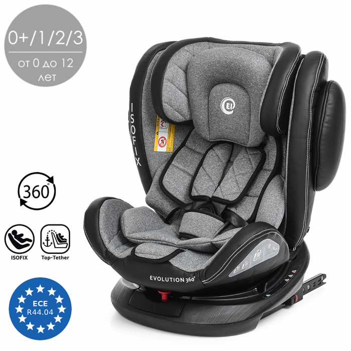 АВТОКРЕСЛО ДЕТСКОЕ ME 1045 EVOLUTION 360º URBAN GRAY