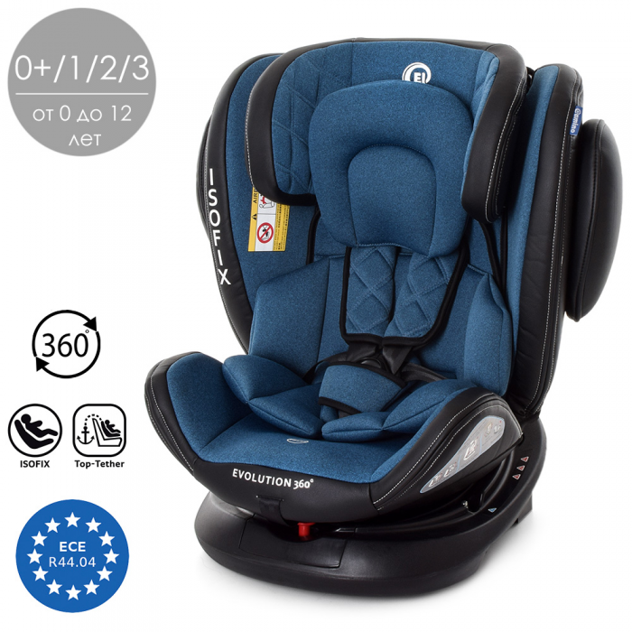 АВТОКРЕСЛО ДЕТСКОЕ ME 1045 EVOLUTION 360º NAVY BLUE