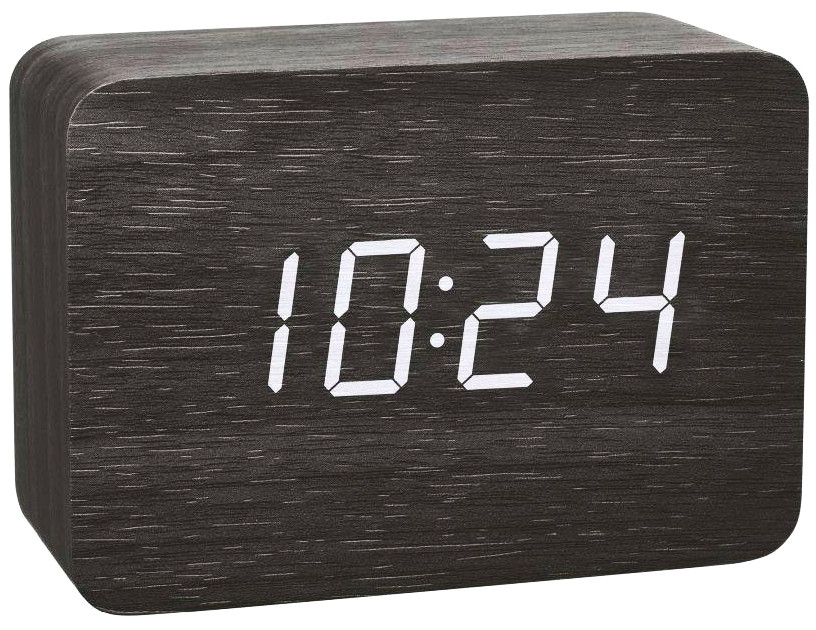 Цифрові годинник з будильником TFA Clocco DCF-77, Black, фото 1