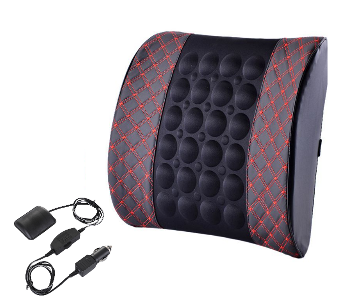 Подушка вібро масажер для спини в авто автомобіль шкіряний