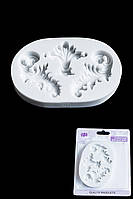 Молд силіконовий для мастики, ізомальта та шоколаду Декор Візерунки 10 см 7 см