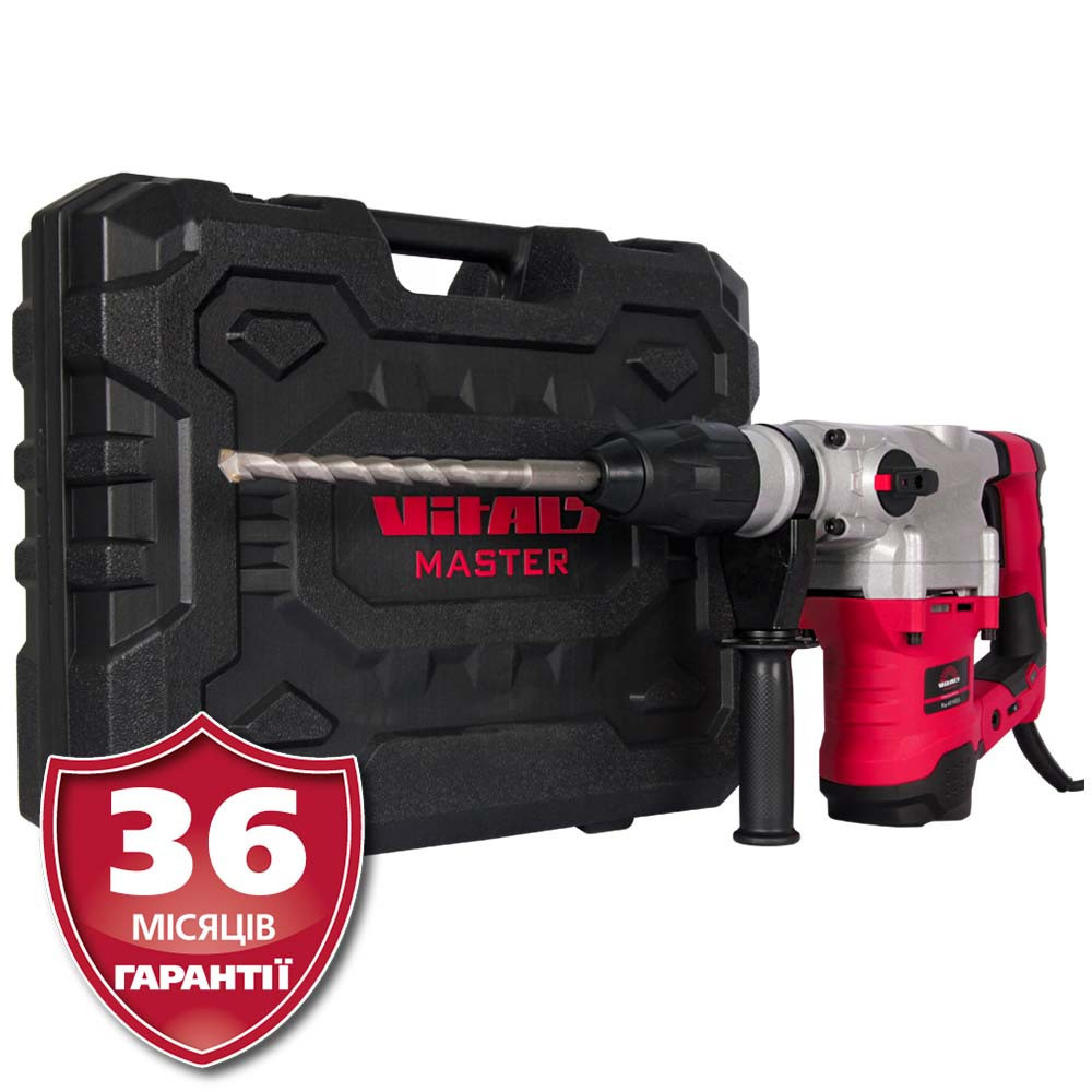 Перфоратор SDS-max, 1,6 кВт, 9 Дж Латвія Vitals Master Ra 4016DS