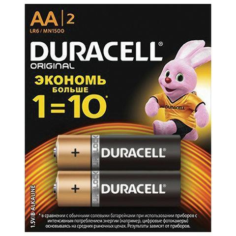 Батарейки Duracell AA LR06, 2 шт