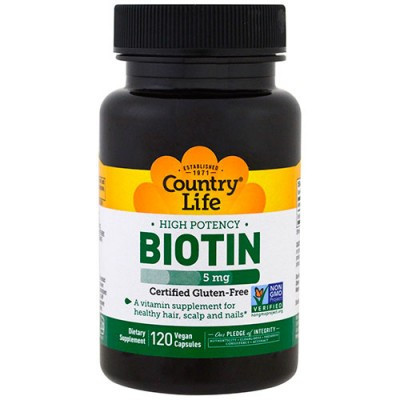 Вітаміни Biotin 5mg (60 капс.) Country Life