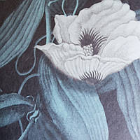 Шпалери флізелінові Decoprint Elisir ELD 21087 білі квіти листя панно мурал 300х212 див.