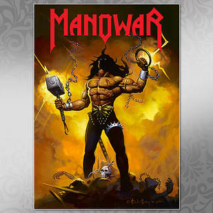 Плакат А3 Рок Manowar