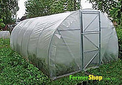 Теплиця "Вдала посилена" з оцинкованого М-профілю під плівку, каркас, розмір: 3х6х2 м (без плівки)