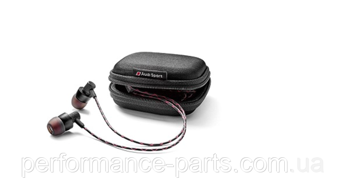 Навушники петельки Audi Sport In Ear Plugs Black/Red 3291700600