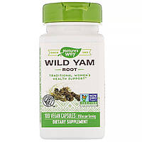 Дикий ямс, Wild Yam, Nature's Way, корень, 850 мг, 100 капсул