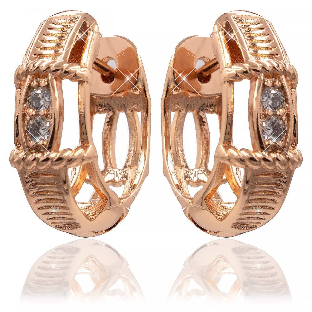 Сережки Xuping 2,2 см (Медичне золото) 824945
