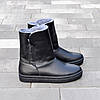 Уггі стильні шкіряні на товстій підошві, фото 2