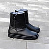 Уггі стильні шкіряні на товстій підошві, фото 3