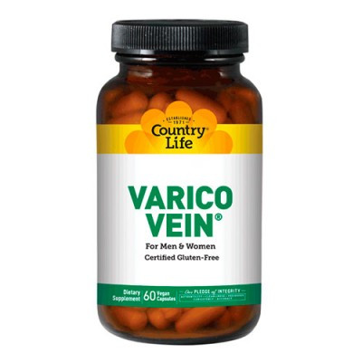 Мінеральний комплекс проти варикозу Varico Vein (60 капсул.) Country Life, фото 1