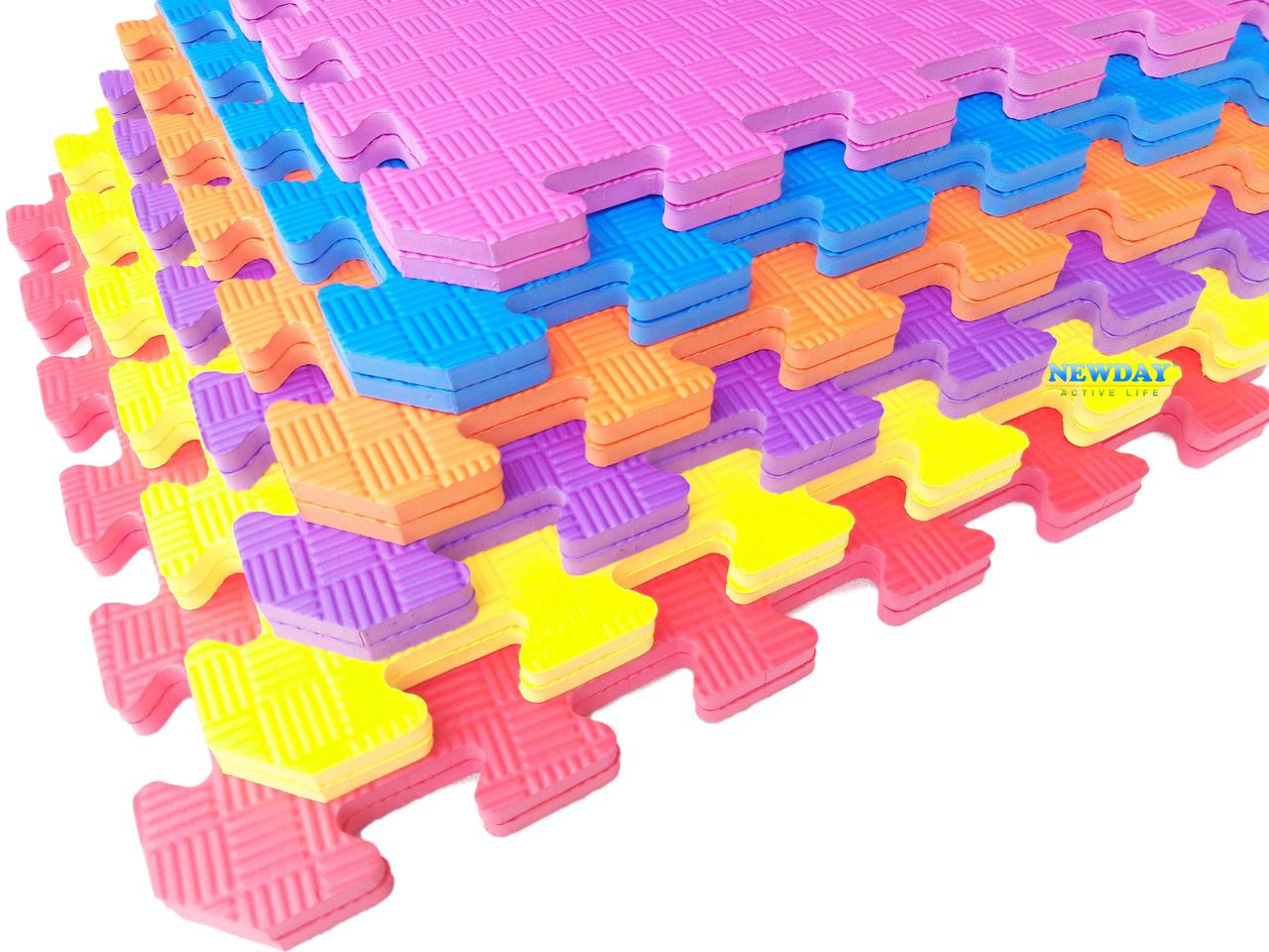 Килимок-пазл EVA «Райдуга», 6 елементів, 150×100 см, площа 1,5 м²