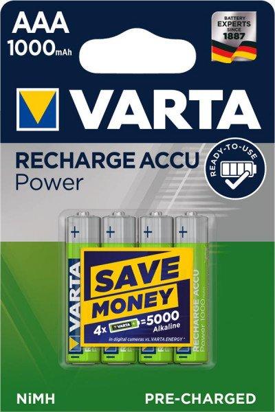 Акумулятори Varta AA Ready-to-use 1000 mAh, 4 шт