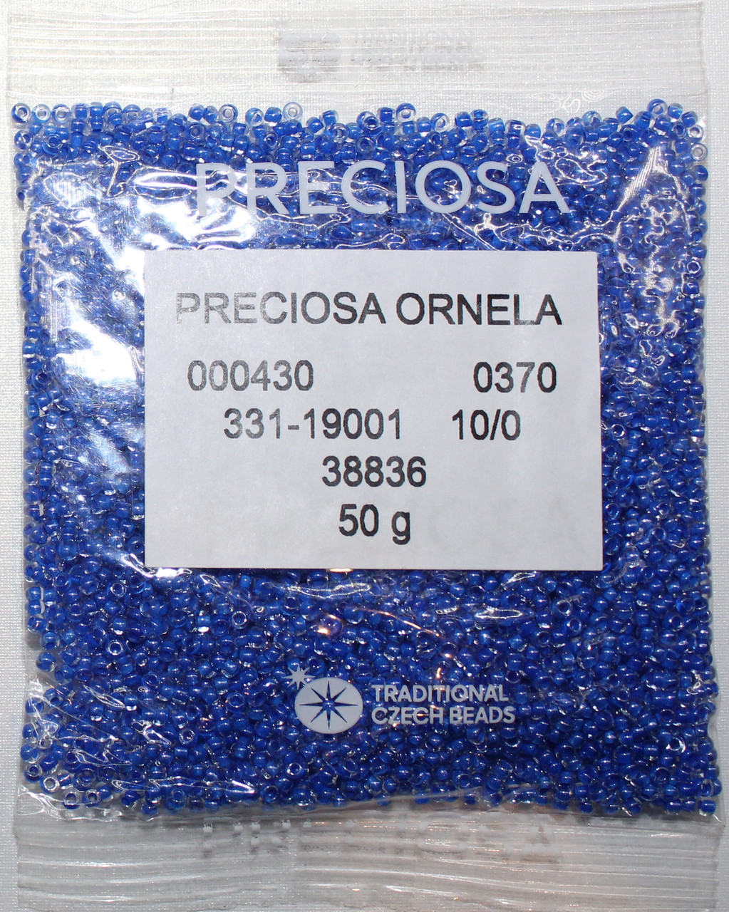 Бісер 10/0, No38836 синій пофарбований усередині (пач.50 грамів), фото 1