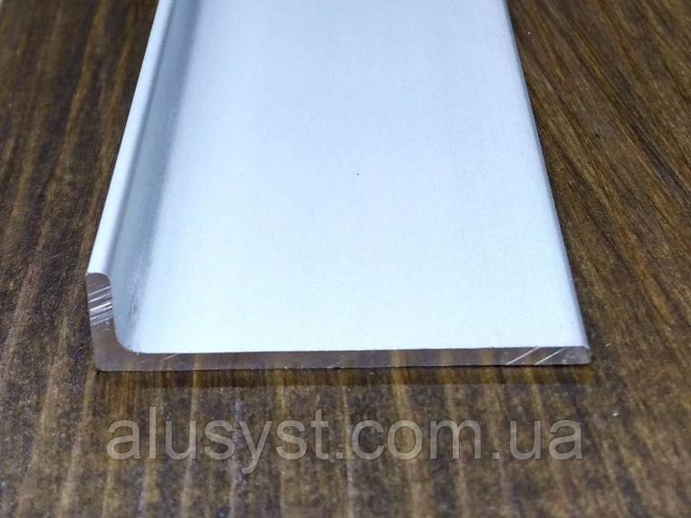 40х10х2 / 50 см / Кутник різнобічний / анодований, фото 1