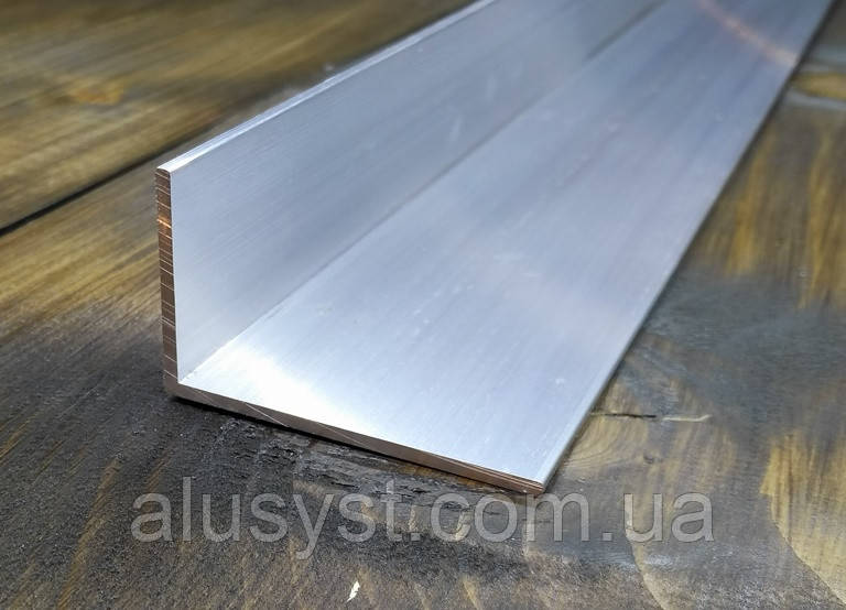 50х30х3 / 50 см / Кутник різнобічний / анодований, фото 1