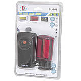 Ліхтарик велосипедний зі стопом X-Balog BL-908 COB, фото 4