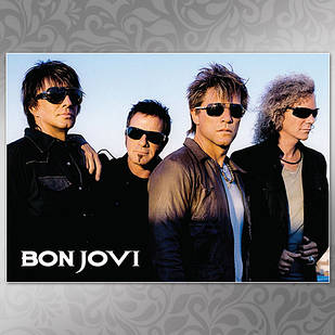 Плакат А3 Рок Bon Jovi