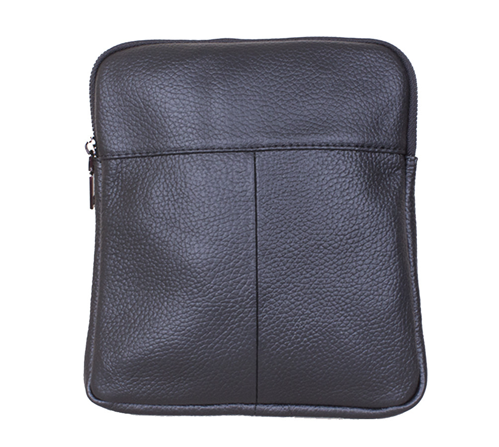 Чоловіча шкіряна сумка black1922-1 чорна, фото 1