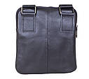 Чоловіча шкіряна сумка black1922-1 чорна, фото 4