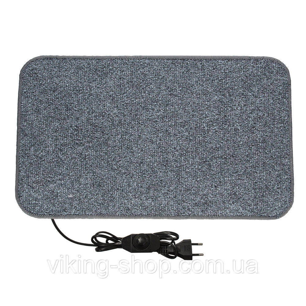 Килимок із підігрівом 50х30 см із регулятором — теплий килимок, фото 1