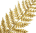 Декоративна гілка папороті "Золото" 52 см, фото 4