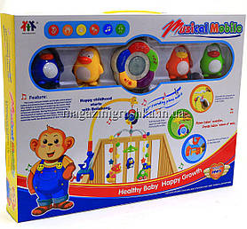 Підвіска-карусель Веселі мелодії M 1363 U/R Пінгвіни