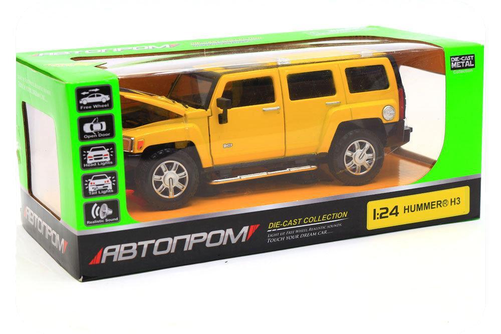 Машинка игровая автопром «Hummer H3» Жёлтый 68240A