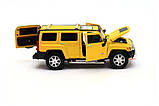 Машинка игровая автопром «Hummer H3» Жёлтый 68240A, фото 6