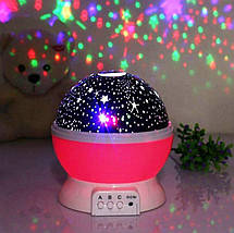 Обертовий нічник-проектор USB "Зоряне небо" Star Master Dream, фото 3