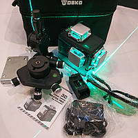 АКЦІЯ* ЗЕЛЕНИЙ ПРОМІНЬ Лазерний рівень Deko 3D DKLL12PB2 12линий НОВИНКА 2025