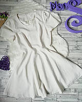 Платье женское Zara белое клеш размер 42-44 XS-S